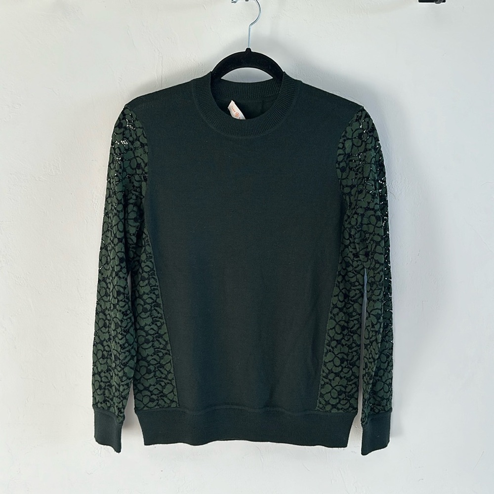 Tory Burch wool lace crew neck sweater - Picture 3 of 6